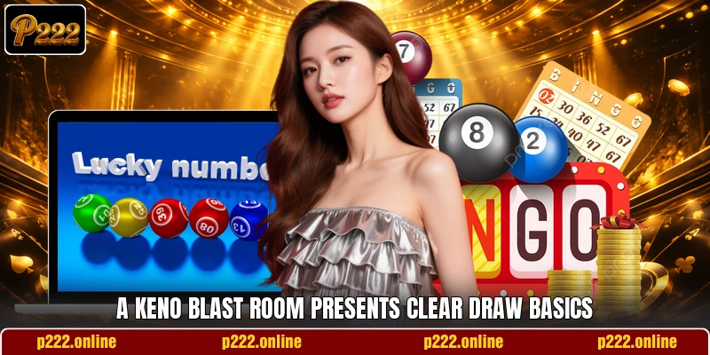 A Keno Blast room presents clear draw basics