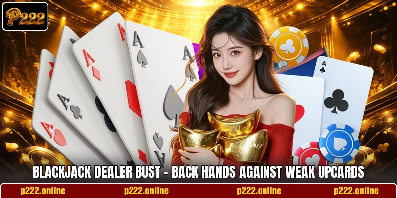 Blackjack Dealer Bust - Back Hands Against Weak Upcards