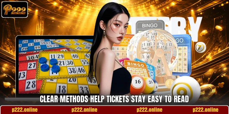 Clear methods help tickets stay easy to read