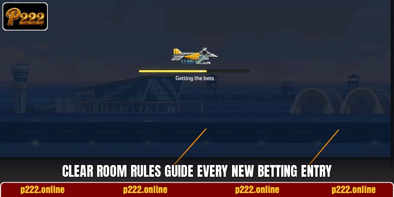 Clear room rules guide every new betting entry