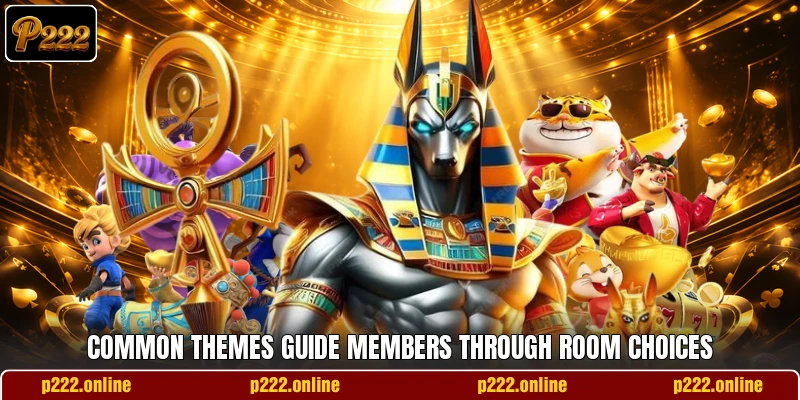 Common themes guide members through room choices
