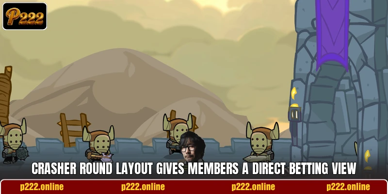 Crasher round layout gives members a direct betting view