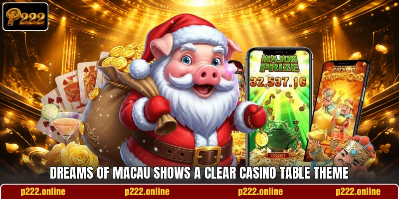 Dreams of Macau shows a clear casino table theme