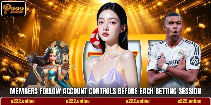 Members follow account controls before each betting session