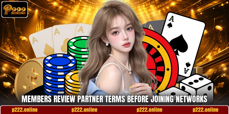 Members review partner terms before joining networks