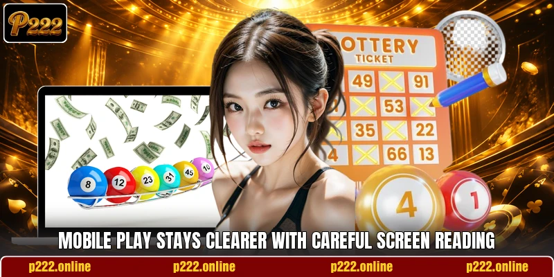 Mobile play stays clearer with careful screen reading