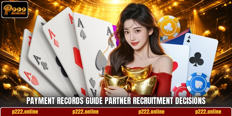 Payment records guide partner recruitment decisions