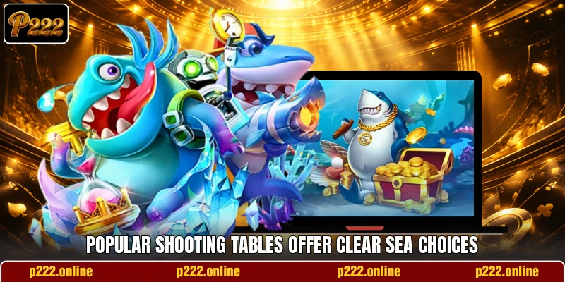 Popular shooting tables offer clear sea choices Popular shooting tables offer clear sea choices