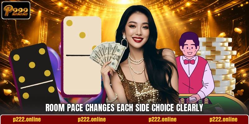 Room pace changes each side choice clearly