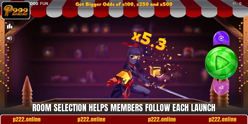 Room selection helps members follow each launch