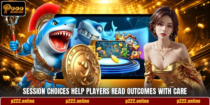 Session choices help players read outcomes with care