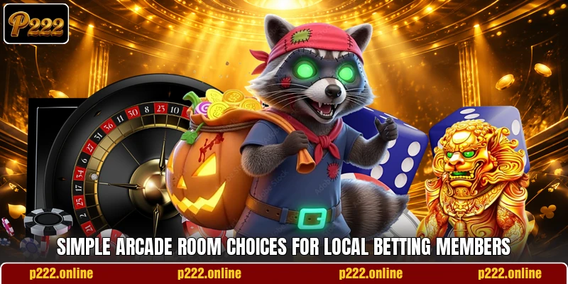 Simple Arcade room choices for local betting members