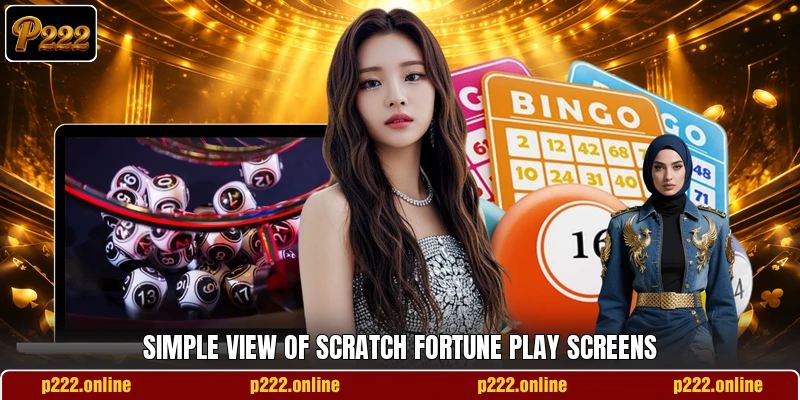 Simple view of Scratch Fortune play screens