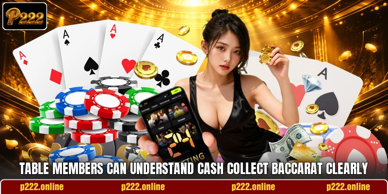 Table members can understand Cash Collect Baccarat clearly
